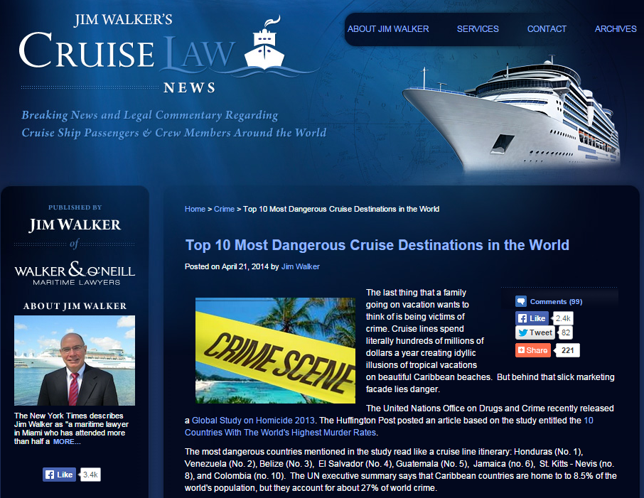 Top 10 Most Dangerous Cruise Destinations in the World   Cruise Law News